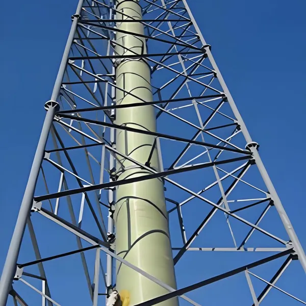 Custom FRP/GRP Fiberglass Tower, Vertical Vessel & Tower Equipment for Chemical, Environmental & Industrial Use photo-3