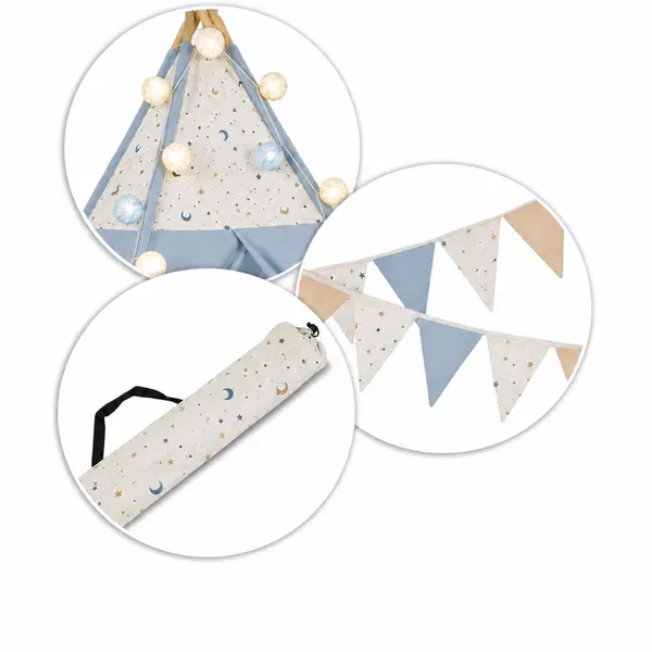 Teepee Tent for Kids, Foldable Play Tent for Girls & Boys, Cozy Warm Reading Nook & Room Decor photo-5