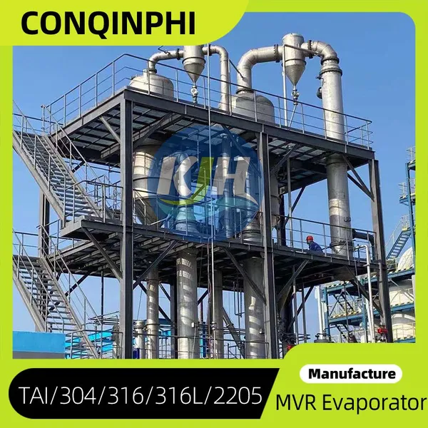 For Pharmaceutical Water: Multi-Effect Evaporator for Desalination, 316L, Sanitary Finish, PLC Controlled photo-5