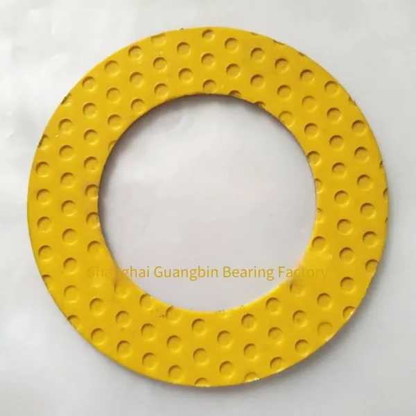 Sf-2 Self-lubricating Thrust Washers and Gaskets Produced in Shanghai, Steel-backed Pom Bearing Sealing Gaskets, Coiler Sleeve dx Bushings, Rolled Bushings