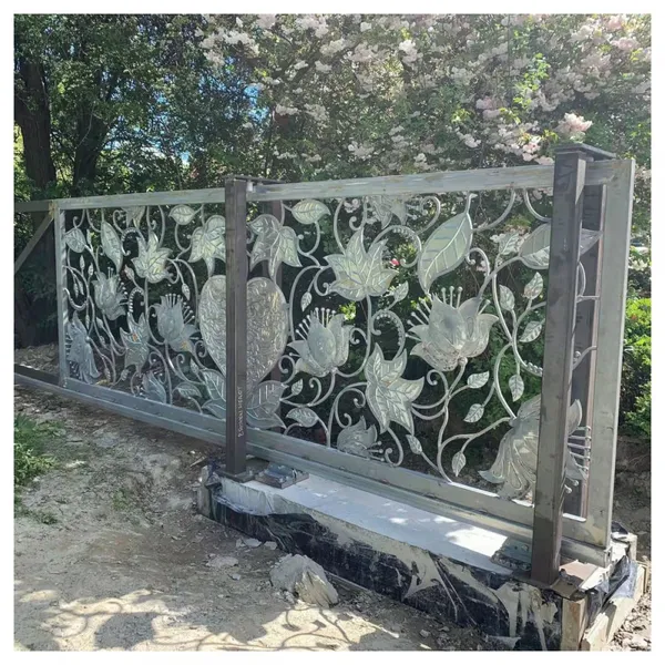 Luxury Steel Metal Driveway Gates Wrought Iron Gate Aluminum Gate Design China