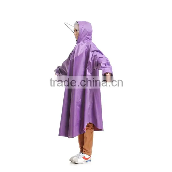 Unisex Outdoor Waterproof Raincoat Knee Length Raincoat photo-3