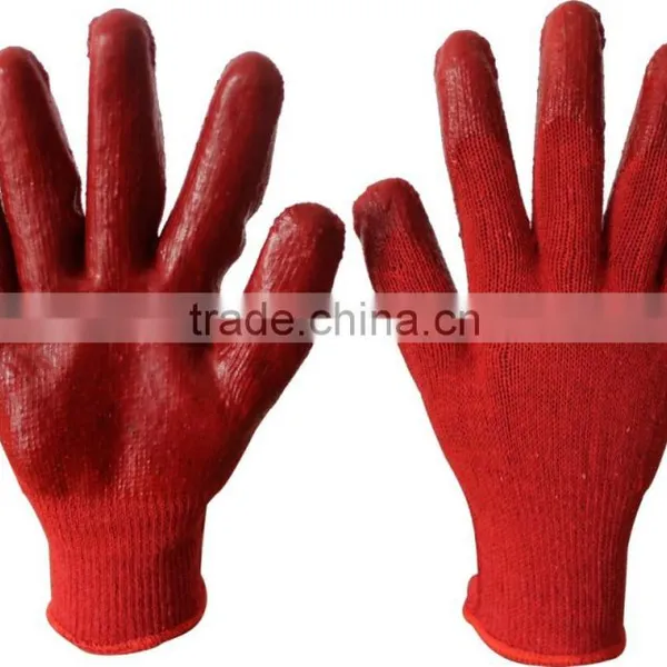 Cheapest Price Pvc Dipping Safety Gloves With 13 Gauge Polyester photo-5
