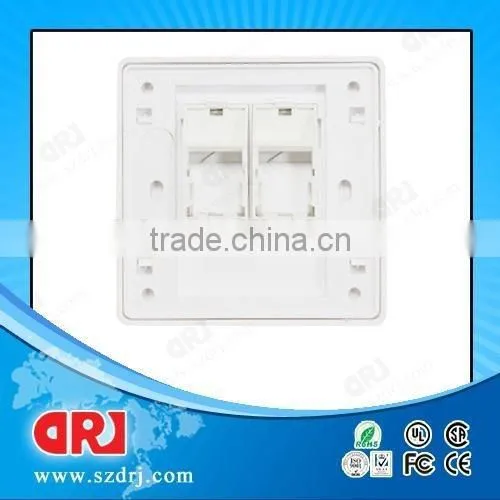 Cat6 Double Ports With Shutter Faceplate photo-2