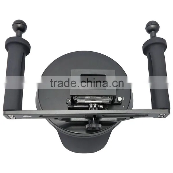 High Performance 6" SHOOT Dome Port With Handheld Stabilizer for GoPros Hero3+ Hero4 With LCD Screen Holder photo-4