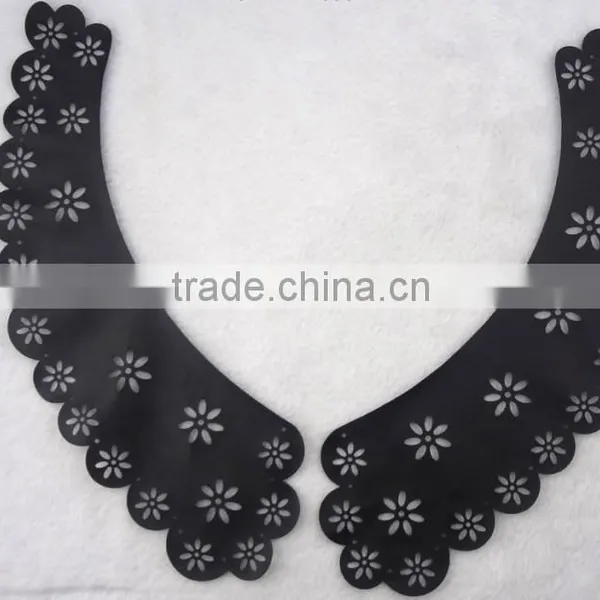 New Arrive Laser Cutting Neck Trimming PU Collar - S1408 photo-2
