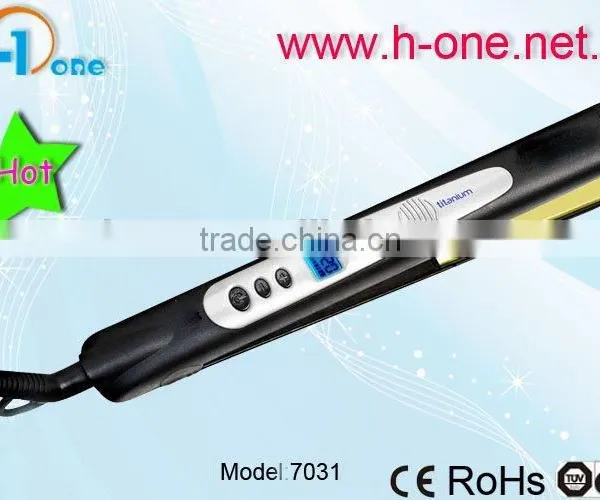 Wet and Dryer Aluminium/Titanium Plate digital Ionic Hair Straightener