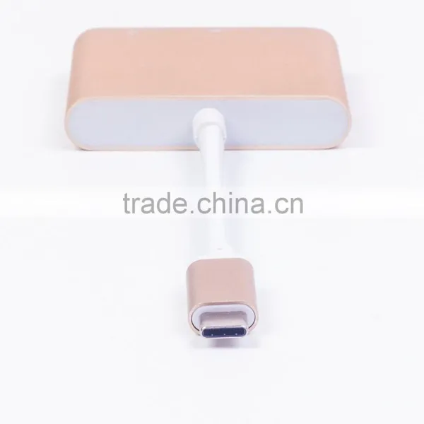 CE FCC ROHS Approval USB 3.1 Type-C Cable Multiple 4 Port Aluminu Type c Hub Adapter and Board Portable for Macbook, Chromebook photo-2
