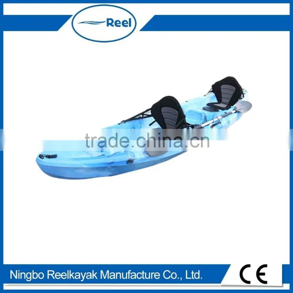2+1 Seat Plastic Canoe Sea Kayaks/cheap Plastic Kayak/3 Seat Kayak