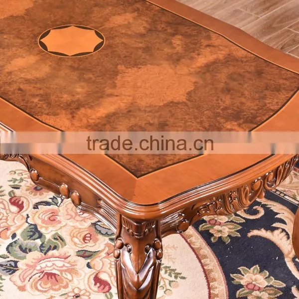 Indoor Furniture Europe Style Dining Set Wooden Dining Table Set photo-2