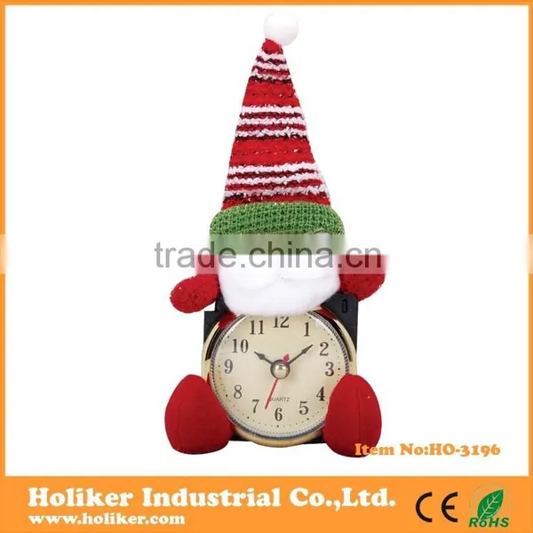 Fashion Christmas Wall Clocks With Quartz Clock Movement
