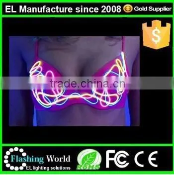 el Bras for Party Night Events Light up Bra and Panties,EL Bra photo-3