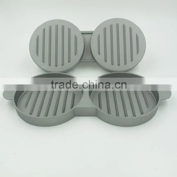EU FDA Food Grade Manual Non Stick Layer Metal Aluminium Alloy Hamburger Press photo-2