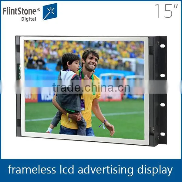 FlintStone 15 Inch Wall Mounted Motion Activated Open Frame Video ad Player photo-4