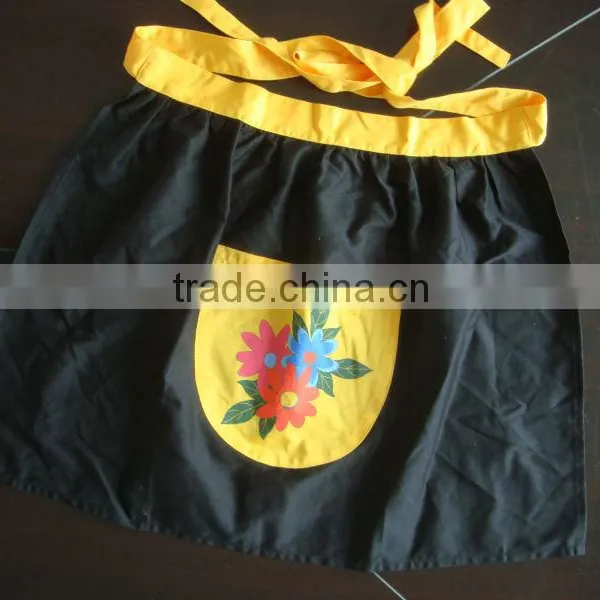 Cheap BBQ Apron &cotton Apron for Kitchen and Promotion Navy Waist Apron With Printing -90 photo-6