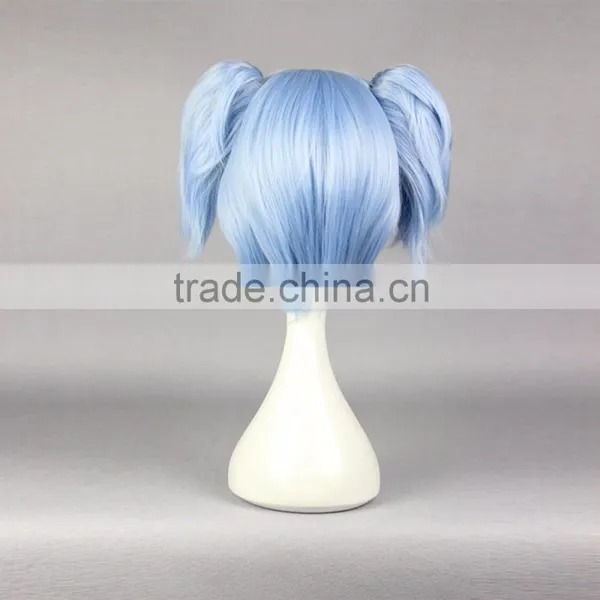 New Arrvial Cute 30cm Short Ice Blue Pigtails Cosplay Assassination Classroom Shiota Nagisa Anime Hair Wig With Factory Price photo-4