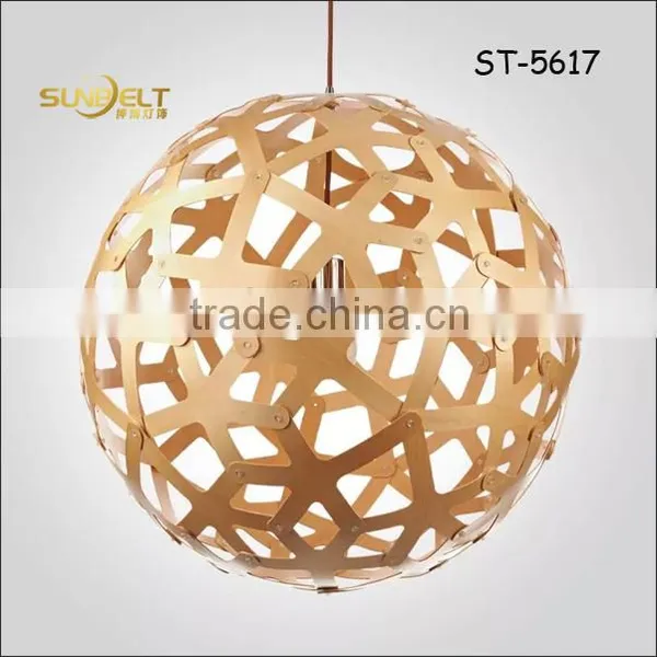 ST-5617- L Sunbelt 2015 Hot Sale American Wooden Ball Pendant Lamp,Creative Lamp Office,reding Room Decoration