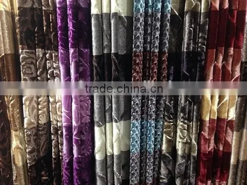 CATION BRUSH FLOWER WARP KNITTING VELVET FOR TOP CURTAIN photo-6