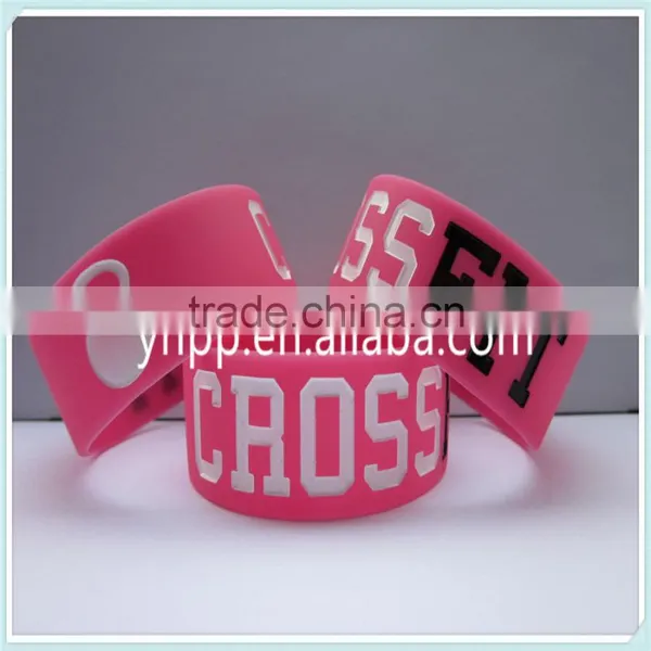 Design Your Own Logo Crossfit Silicone Wristband Bracelet photo-4