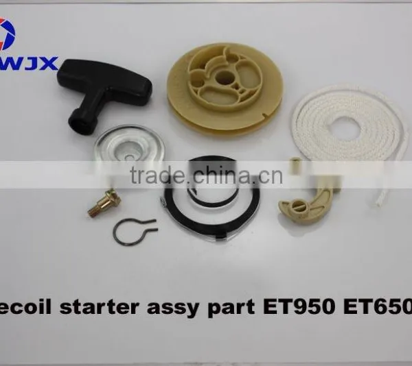 ET950 ET650 Recoil Starter Spare Parts For Gasoline Generator Engines