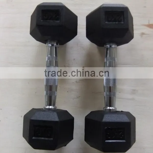 Hex Rubber Coated Dumbbell photo-2