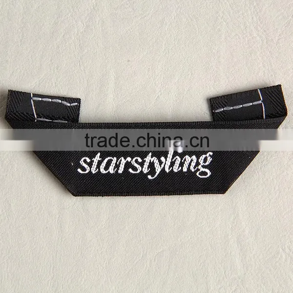 Custom Unique Triangle Folded Weaving Neck Label Size Label for Women's Spring Suit photo-2