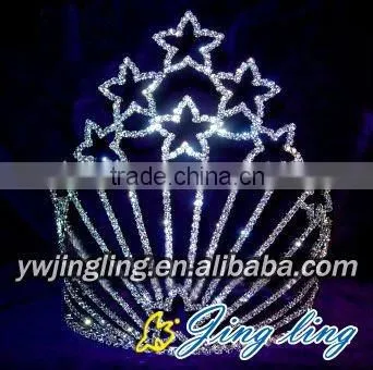 Royal Large Tiara Star Tall Pageant Crowns