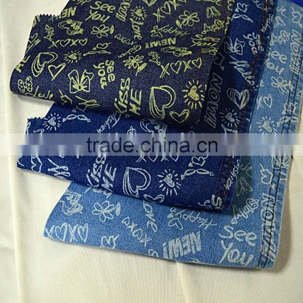 Printed Denim Fabric Pure Cotton Denim photo-3