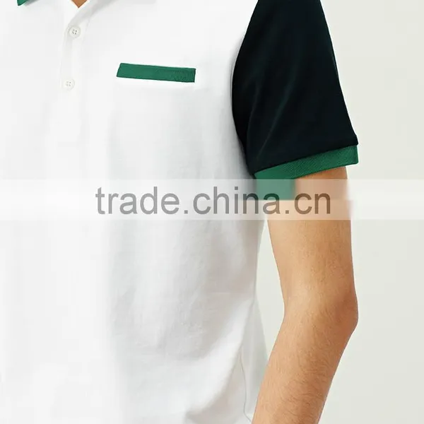 Men's Casual Business Contract Colour 100% Cotton POLO T Shirt photo-4