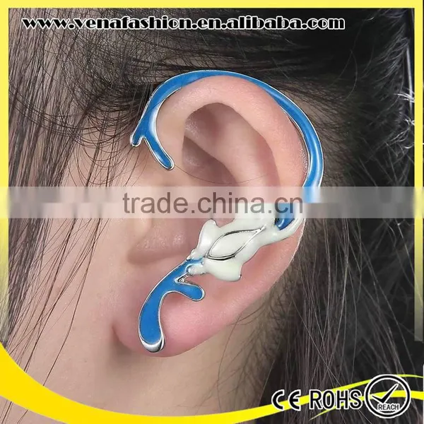 Fluorescent Frog Japanese Initial Women Fashion Earrings photo-2