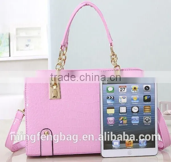 2015 New Fashionable Single Shoulder Cross Strap and Tote PU Woman Bag photo-4