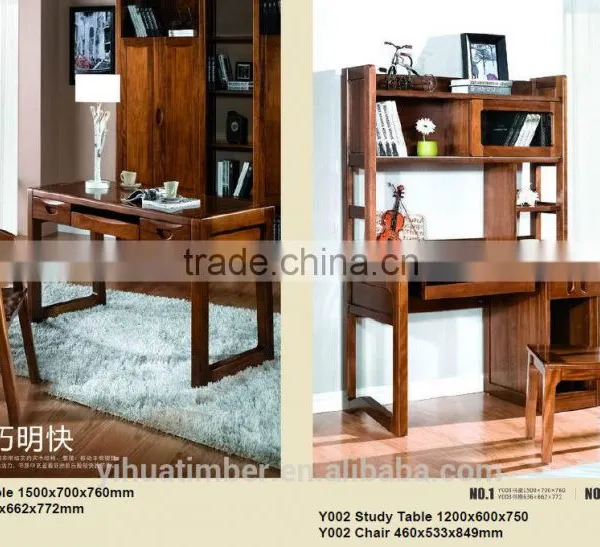 European Solid Wood Luxury Study Room Furniture