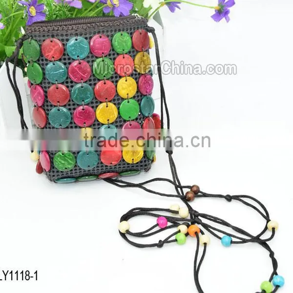 Coconut Shell,coconut Shell Material and Women Gender Stock Lady Bag photo-2