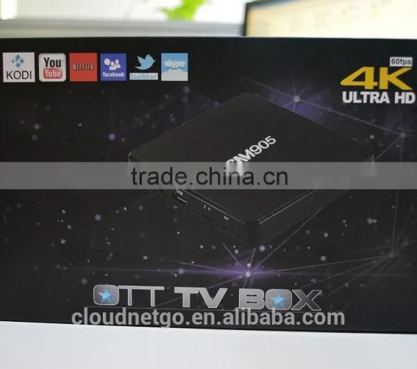 2016 Cloudnetgo Android 5.1 OS 4K UHD Quad Core Digital Set Top Box CM905 Wifi TV Box S905 Kodi 15.2 TV Box in Cheap Price photo-3