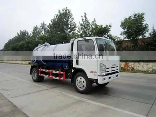 JAPAN Technology 4x2 6000L Vacuum Pump Truck With Vacuum Pump 4KH1-TCG40 120hp Quality Choice