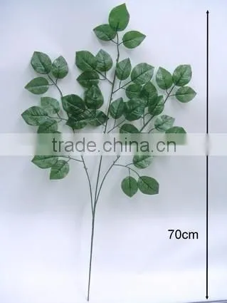 Decorative Foliage H70cm Artificial Green Rose Leaves photo-2