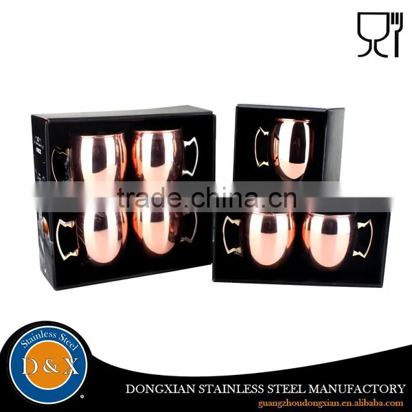 Hot Promotion Low Price Stainless Steel Copper Mugs Set photo-3