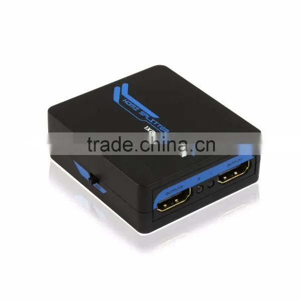 Hot Video Player Mini Audio Video Splitter HDMI Splitter 1X2 With IR Support CEC Function photo-4