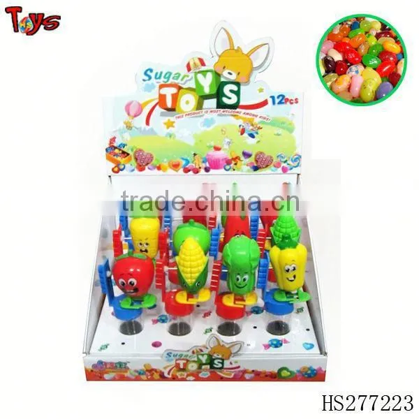 Children small toy walking vegetable candy capsule toy