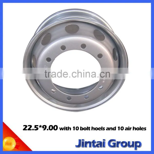 Steel Wheel for STR 22.5x9.00 With 10 Bolt Holes and 5 Air Holes From China Mailand Manufacture photo-4