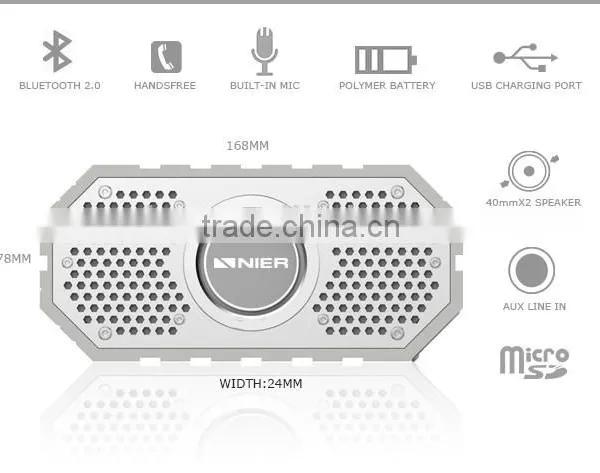 High Quality Bluetooth Rechargeable Portable Mini Stereo IPX5 Waterproof Speaker 6w photo-3