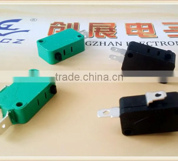 M77 KW7-15 No Lever Micro Switch China Electrical ( 125VAC 250VAC ) Push to off 2 Pin Micro Switch photo-3