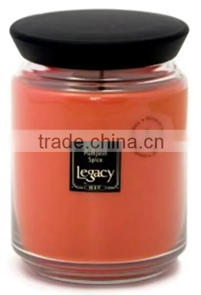 Fashion Design Pillar Soy Wax Candle With Lid photo-3