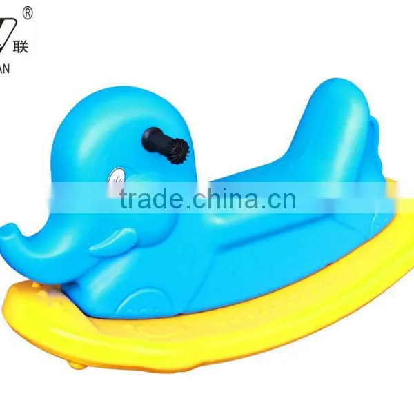 Tri-color Children Plastic Rocking Horse photo-5