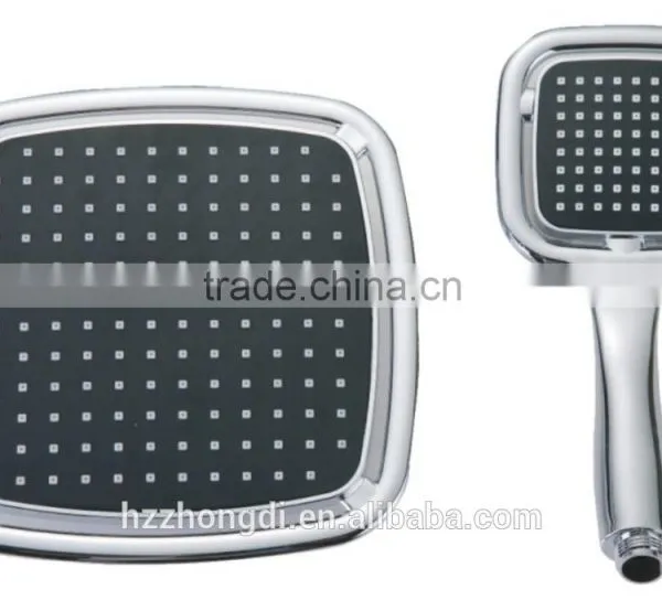 New Design Square Black Overhead Shower and Hand Shower With One Function