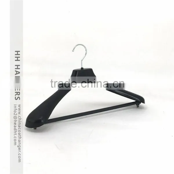 Hot-selling Black Plastic Suit Hanger With Pant Bar photo-3