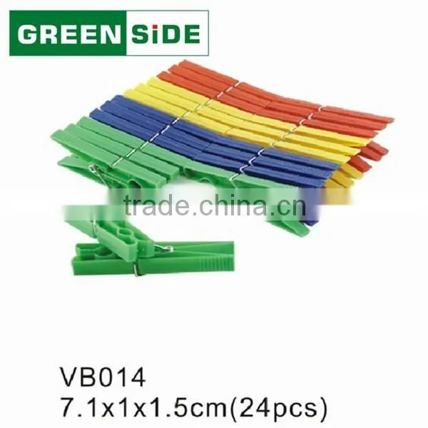 VB014 Wholesale Cheap Simple Colorful Plastic Clothes Peg photo-2