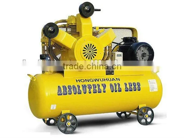 Absolutely oil less piston compressor