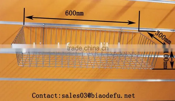 Metal Supermarket Basket Wire Mesh Basket photo-2