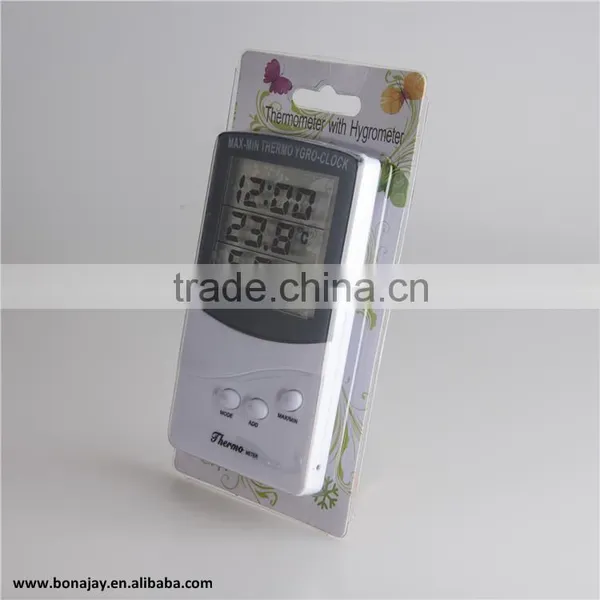 Indoor Digital Temperature Humidity Meter With Clock Display 0~+50C photo-6